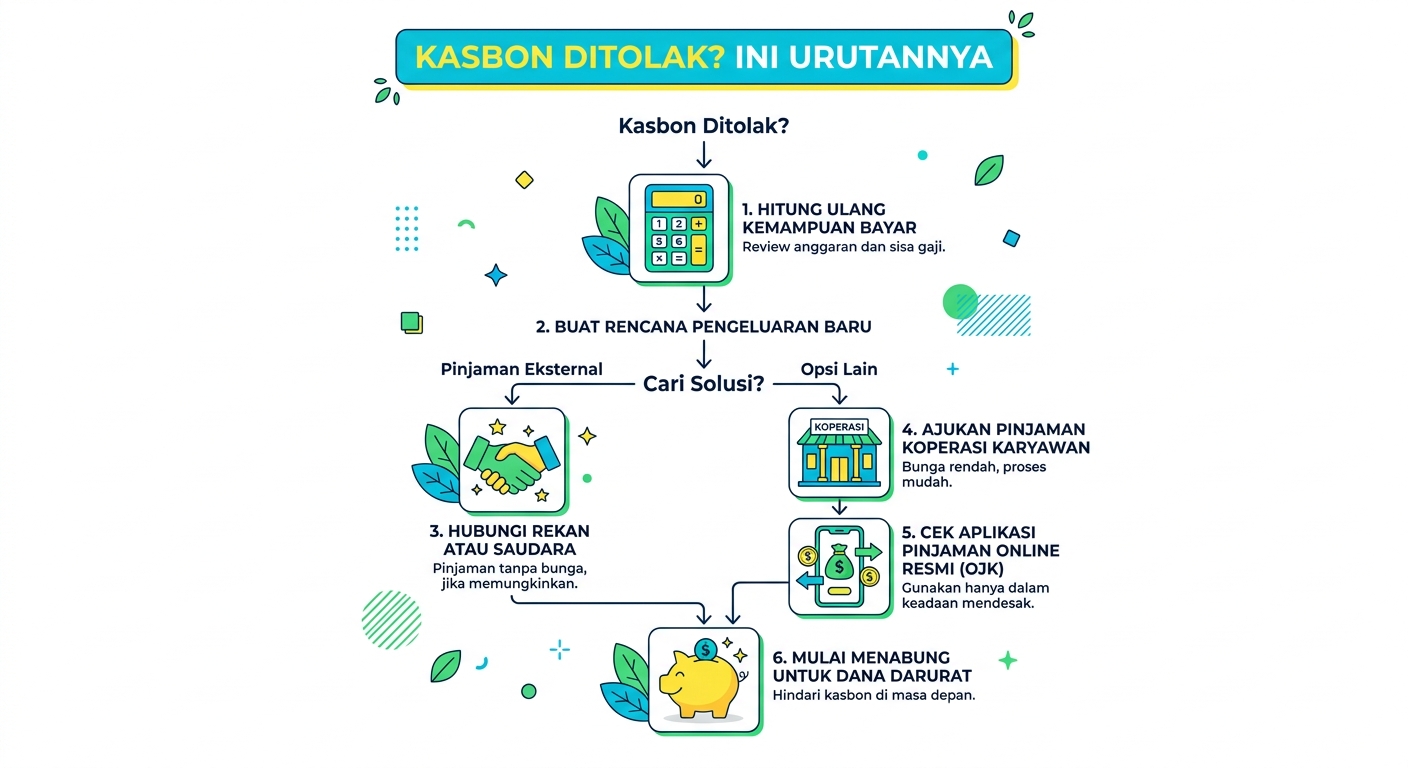 kasbon ditolak mau pinjam dimana