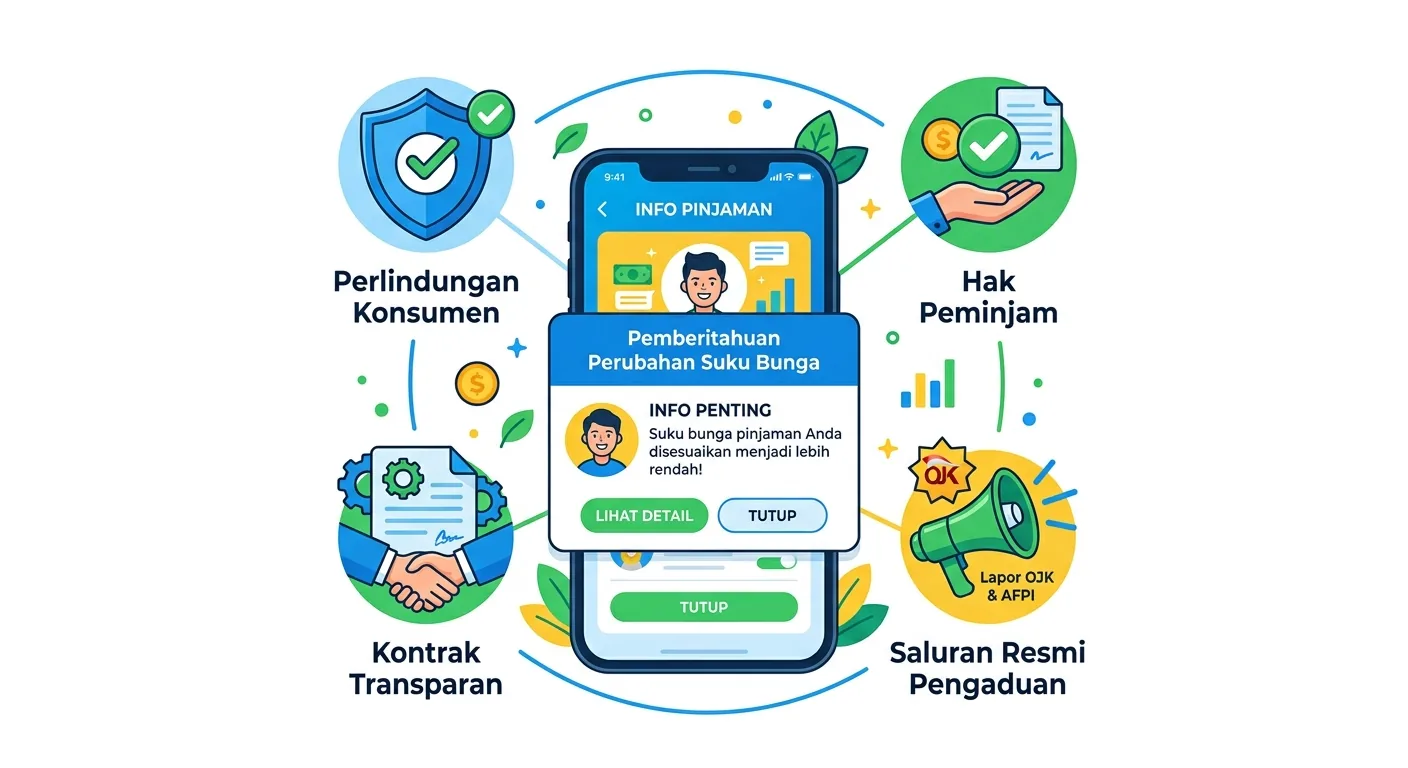 bunga pinjol naik di tengah cicilan